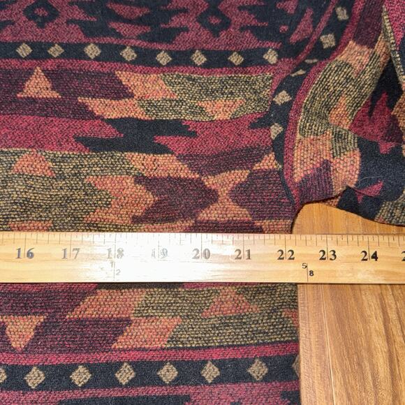 Steve Madden Women's Multicolor Aztec Cabin Fever Wool Blend Jacket XS OVERSIZED - Picture 4 of 6